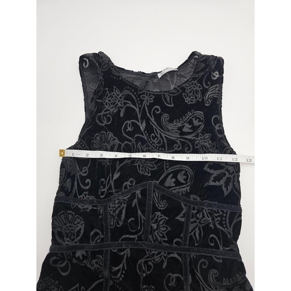 Free People intimately Women's M Burnout Babe Floral Velvet Mini Bodycon Dress - Picture 3 of 5